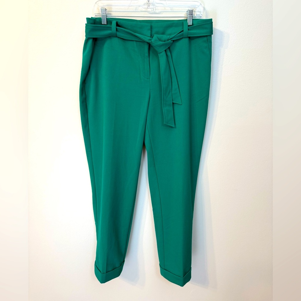 LOFT Devin Slim Green Ankle Pants